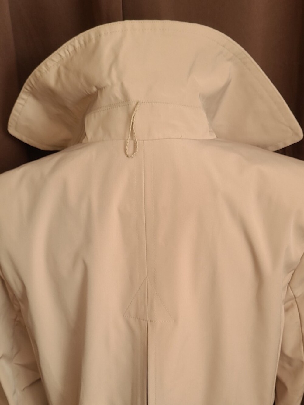 London Fog Beige Trench Coat with Contrast Cuffs - Picture 7 of 9